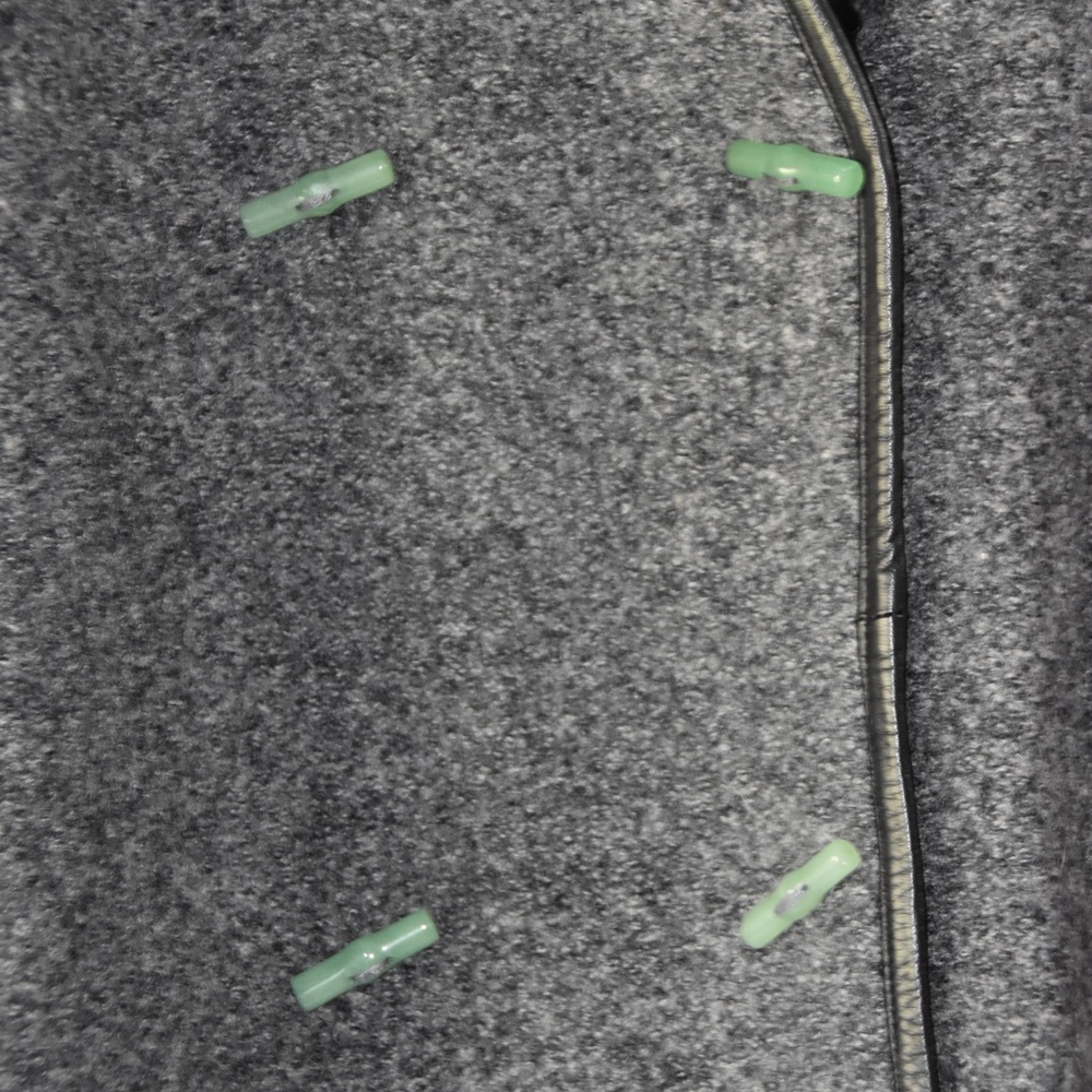 Shanghai Tang Wool Color Block Coat Jacket Bamboo… - image 4